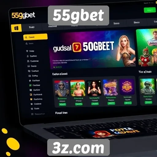 Análise da interface do usuário no site 55gbet